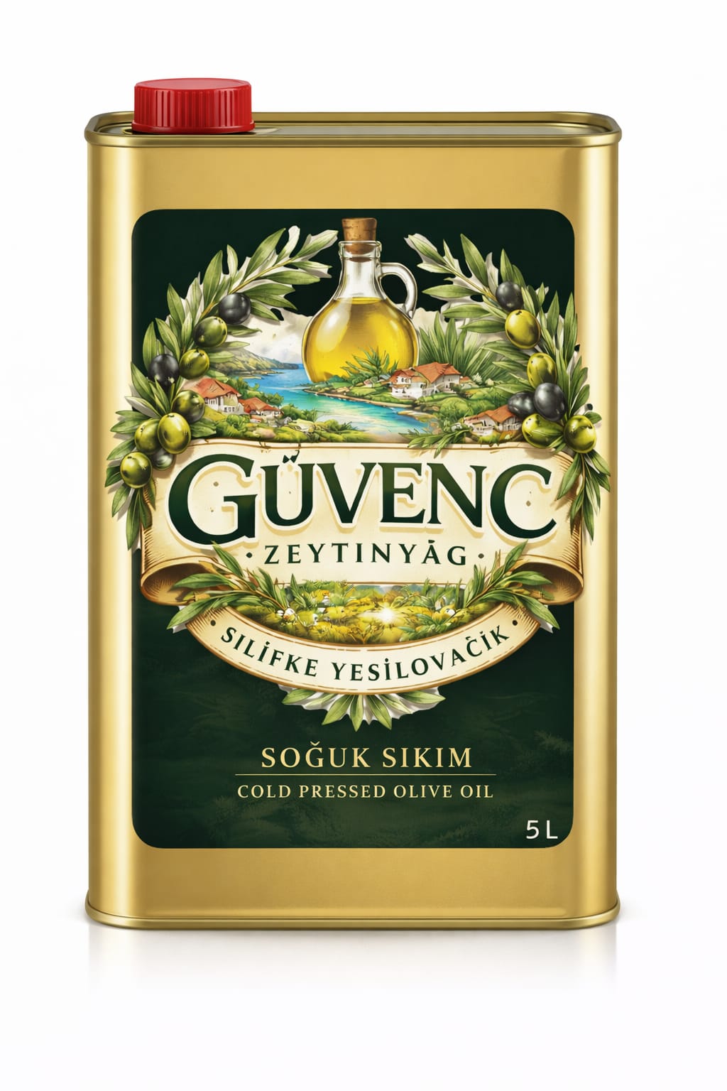Soğuk Sıkım Zeytinyağ 5 Litre